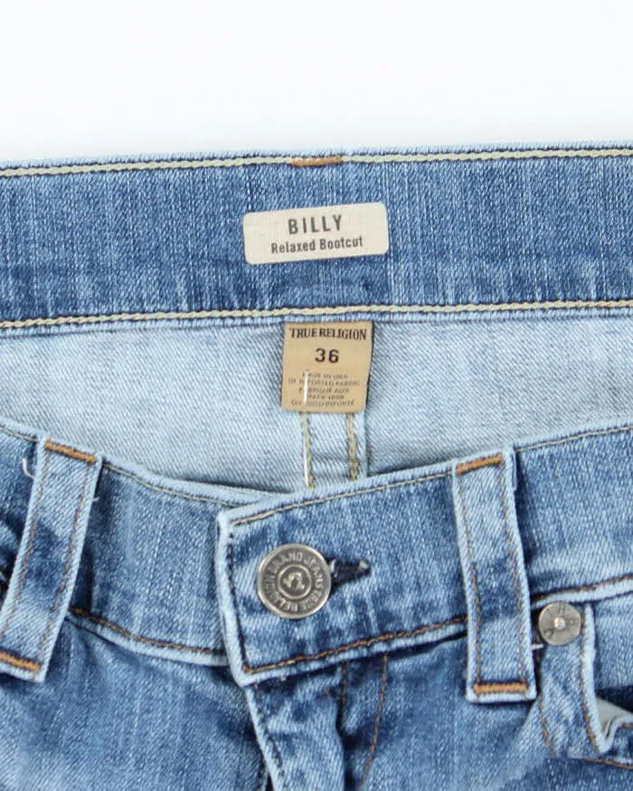 Vintage 2000's True Religion Medium Wash Cut Off Denim Shorts - W36 L12 sold by Rokit product image thumbnail 5