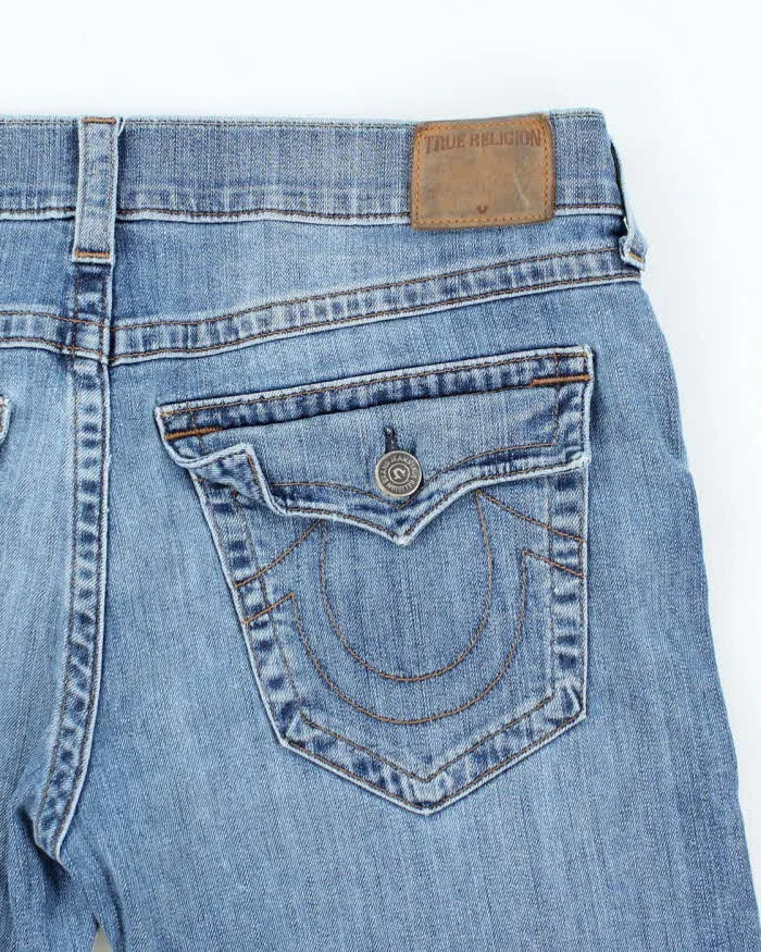 Vintage 2000's True Religion Medium Wash Cut Off Denim Shorts - W36 L12 sold by Rokit product image thumbnail 4