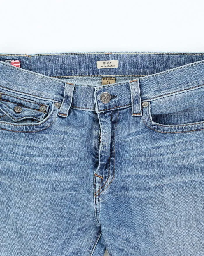 Vintage 2000's True Religion Medium Wash Cut Off Denim Shorts - W36 L12 sold by Rokit product image thumbnail 3