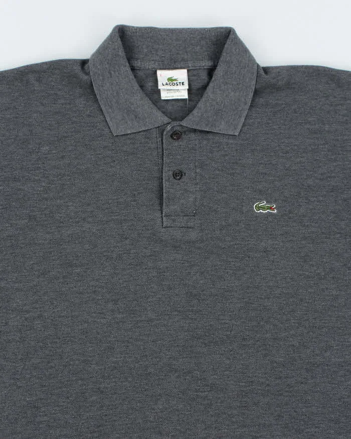 Vintage Lacoste Small Croc Grey Polo Shirt - L sold by Rokit product image thumbnail 3