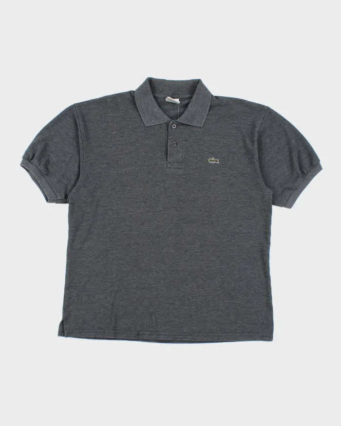 Vintage Lacoste Small Croc Grey Polo Shirt - L sold by Rokit