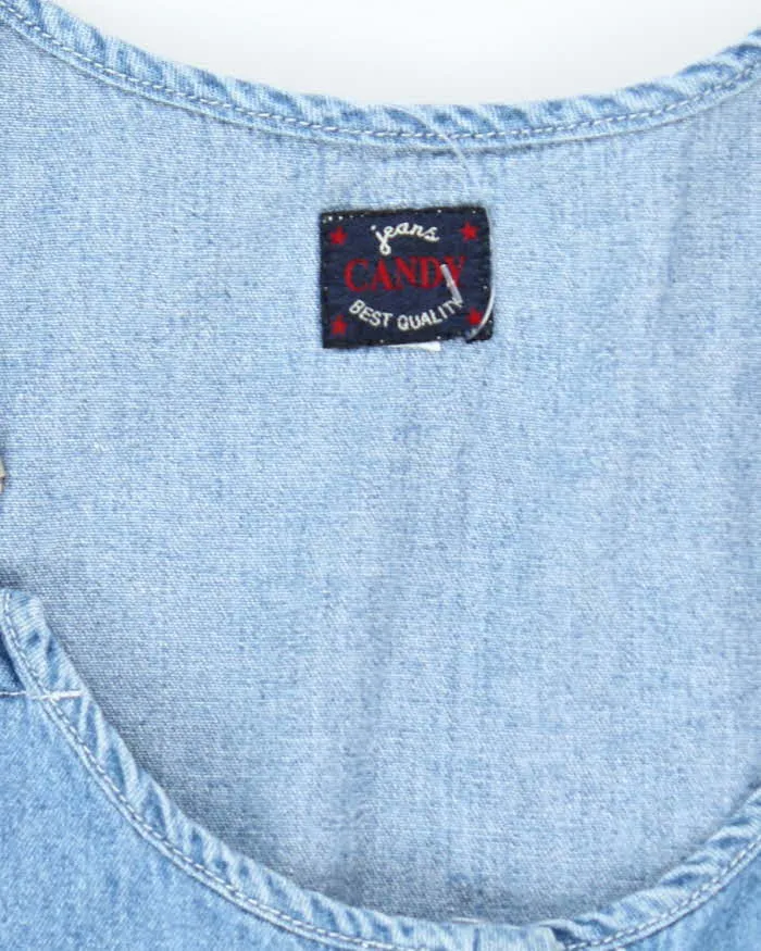 Vintage 90s Candy Jeans Dungaree Denim Dress - M sold by Rokit product image thumbnail 5