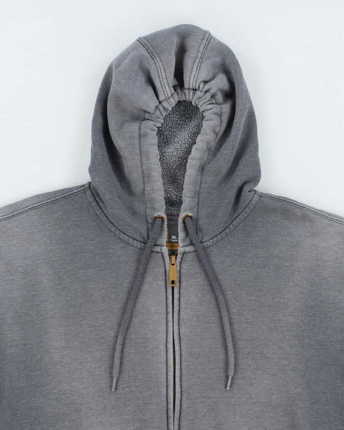 Vintage Carhartt Oversized Faded Zip Up Hoodie - XL sold by Rokit product image thumbnail 3
