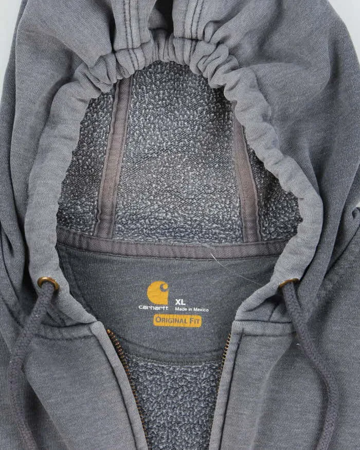 Vintage Carhartt Oversized Faded Zip Up Hoodie - XL sold by Rokit product image thumbnail 5