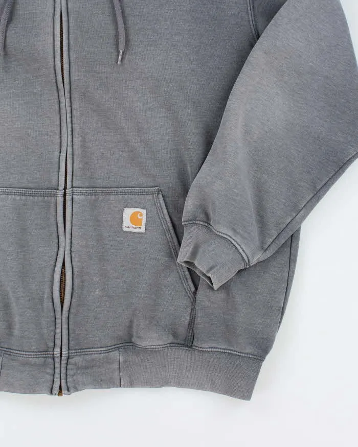 Vintage Carhartt Oversized Faded Zip Up Hoodie - XL sold by Rokit product image thumbnail 4