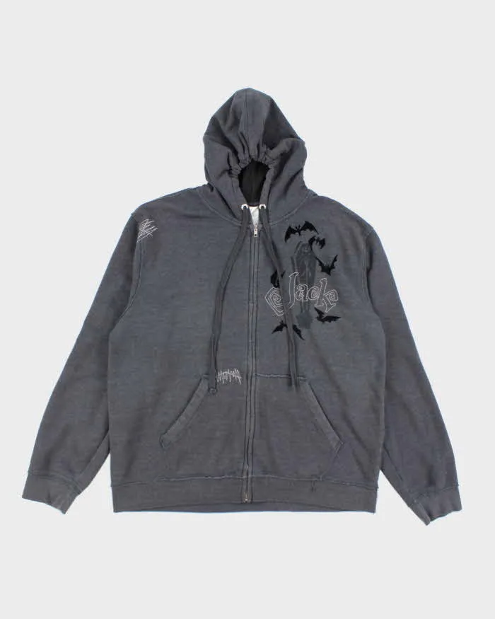 Vintage 2000's Disney Nightmare Before Christmas Zip Up Hoodie - XL sold by Rokit