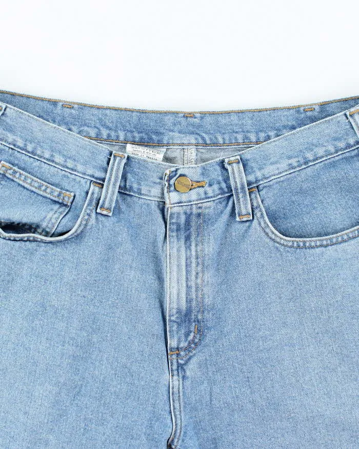 Vintage 2000's Carhartt Light Wash Wide Leg Shorts - W36 L10 sold by Rokit product image thumbnail 3