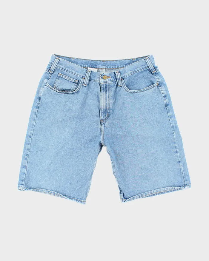 Vintage 2000's Carhartt Light Wash Wide Leg Shorts - W36 L10 sold by Rokit
