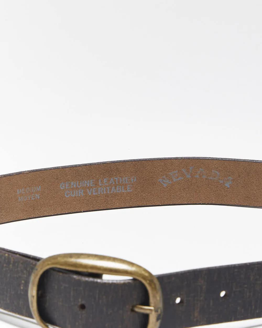 Vintage Nevada Brown Leather Belt - W28-W32 sold by Rokit product image thumbnail 4