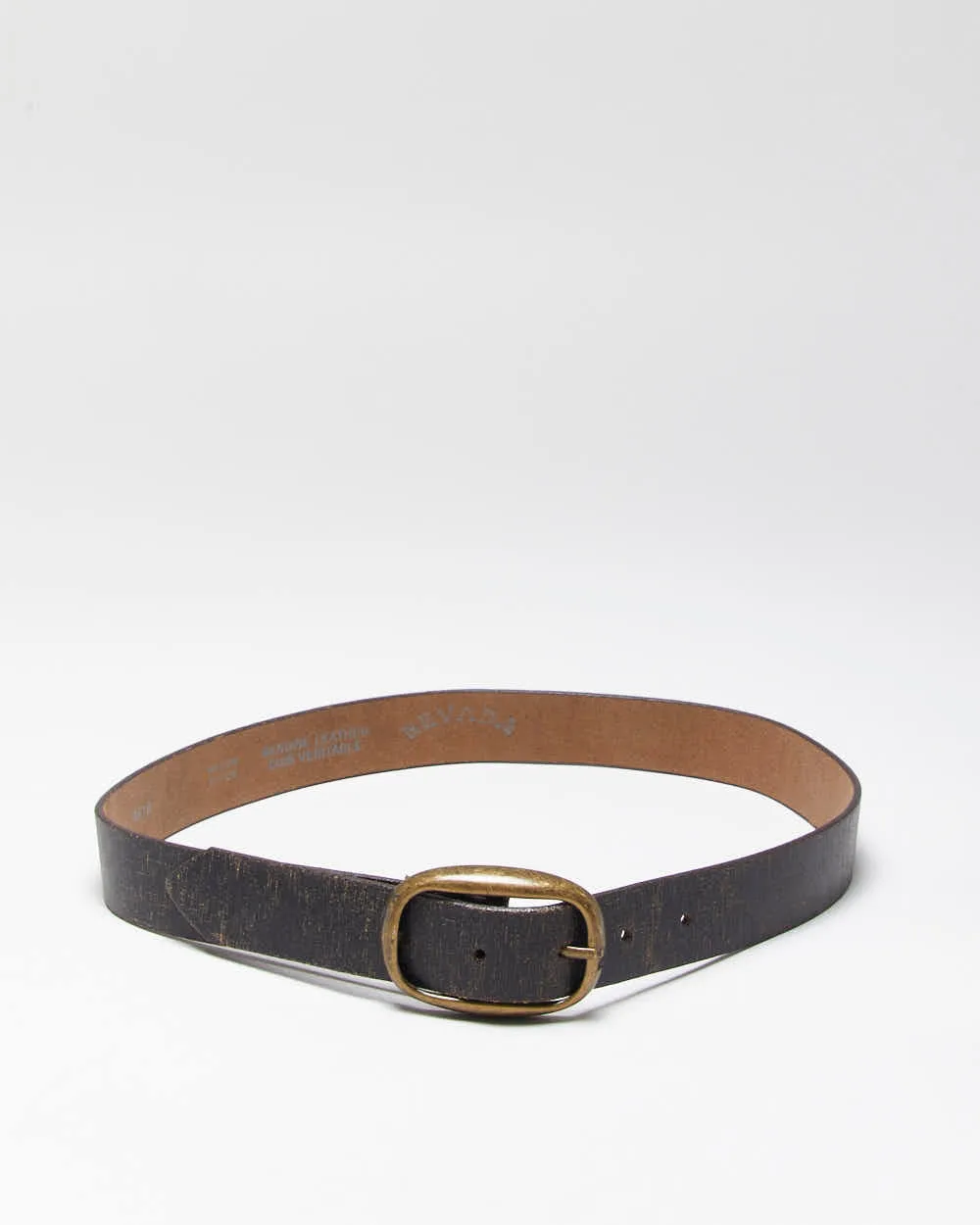 Vintage Nevada Brown Leather Belt - W28-W32 sold by Rokit product image thumbnail 2