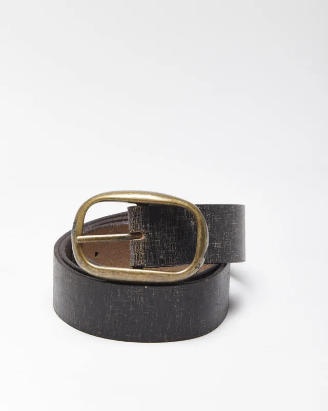 Vintage Nevada Brown Leather Belt - W28-W32 sold by Rokit