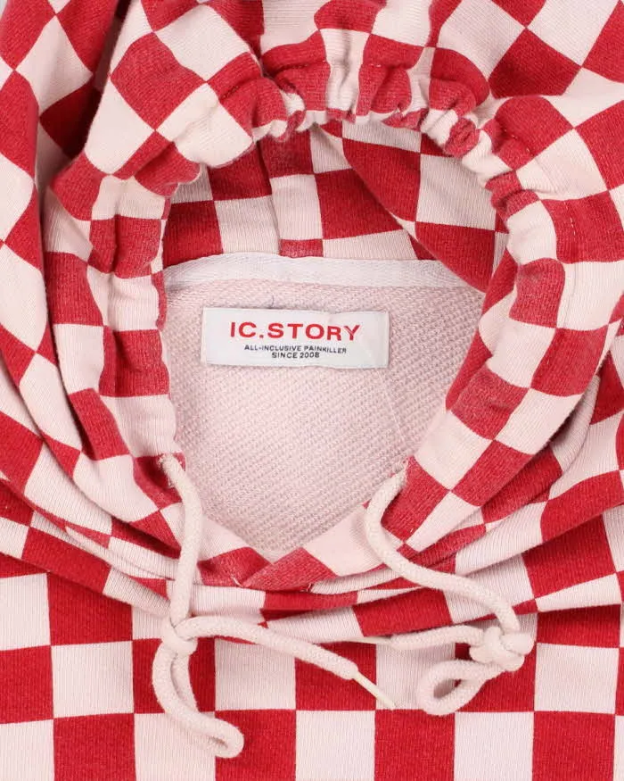 Vintage Y2K Checked Oversized Hoodie - XL sold by Rokit product image thumbnail 5