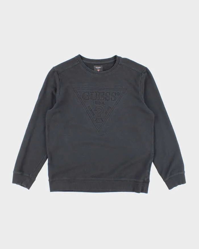 Vintage 2000's Guess Jeans Embossed Logo Sweatshirt - L sold by Rokit