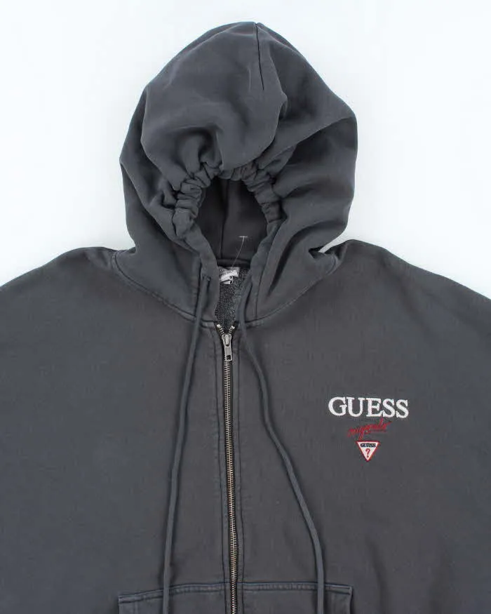 Vintage Y2K Guess Oversized Faded Zip Up Hoodie - L sold by Rokit product image thumbnail 3