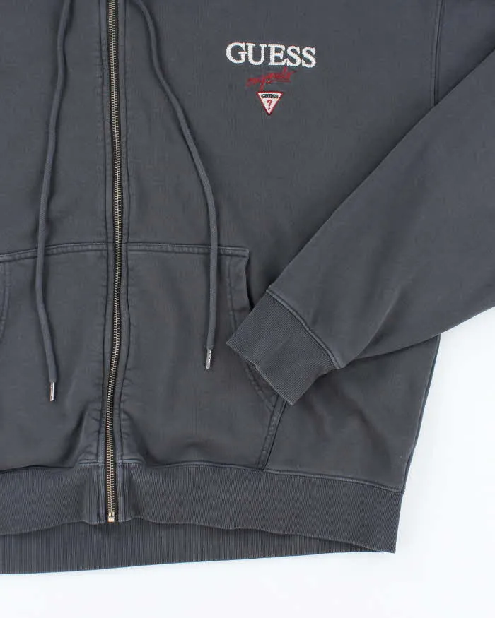 Vintage Y2K Guess Oversized Faded Zip Up Hoodie - L sold by Rokit product image thumbnail 4