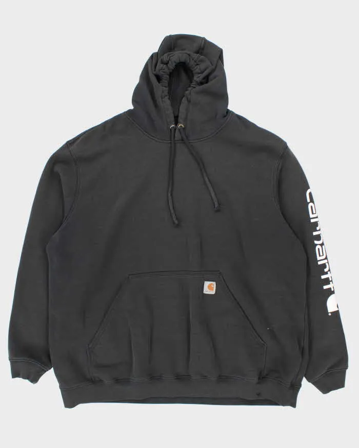 Vintage 2000's Carhartt Sleeve Spell Out Hoodie - XXL sold by Rokit