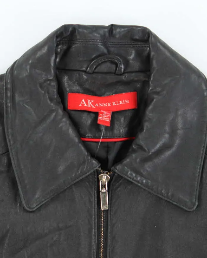 Vintage 90s Anne Klein Leather Jacket - L sold by Rokit product image thumbnail 5