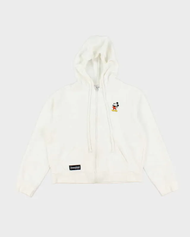 Vintage 2000's Women's Embroidered Mickey Mouse Zip Up Hoodie - L sold by Rokit