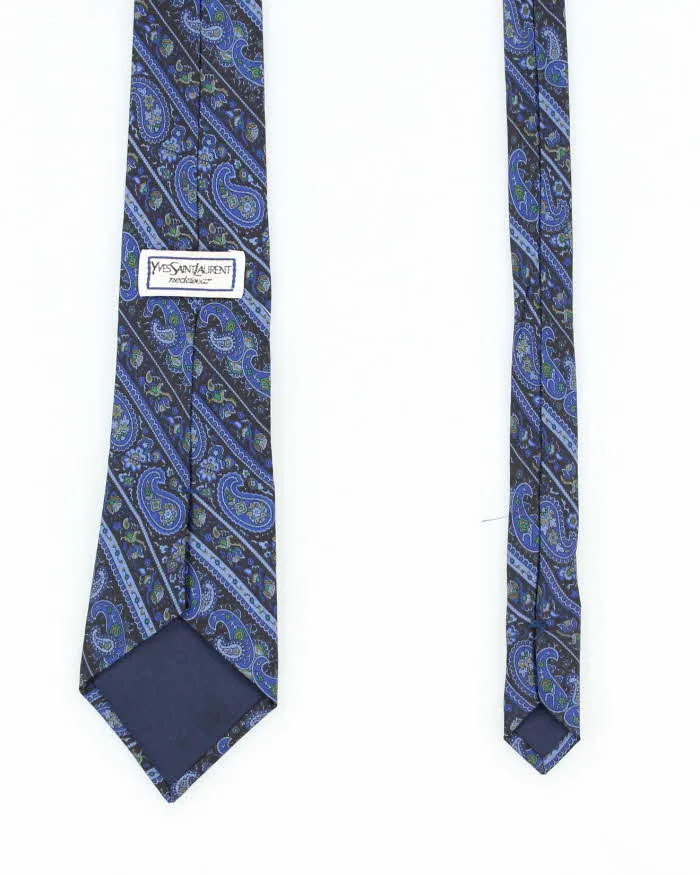 Vintage 90's Yves Saint Laurent Silk Paisley Patterned Tie sold by Rokit product image thumbnail 2