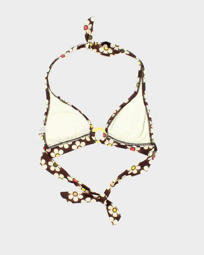 Vintage Y2k 00s Decree Floral O Ring Bikini Top - S sold by Rokit product image thumbnail 2