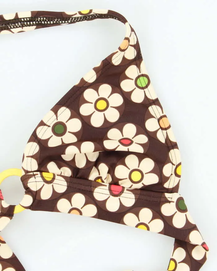 Vintage Y2k 00s Decree Floral O Ring Bikini Top - S sold by Rokit product image thumbnail 4