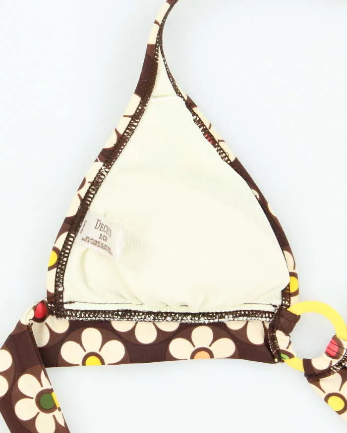 Vintage Y2k 00s Decree Floral O Ring Bikini Top - S sold by Rokit product image thumbnail 3