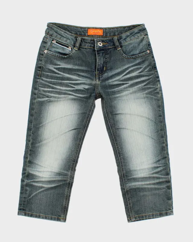 Vintage Y2k 00s Orange Sorbet Denim Capris - W30 L19 sold by Rokit