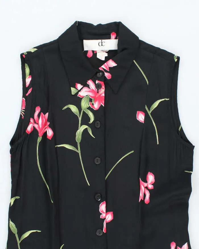 Vintage 90s Devonshire Cream Button-Up Floral Dress - M sold by Rokit product image thumbnail 3