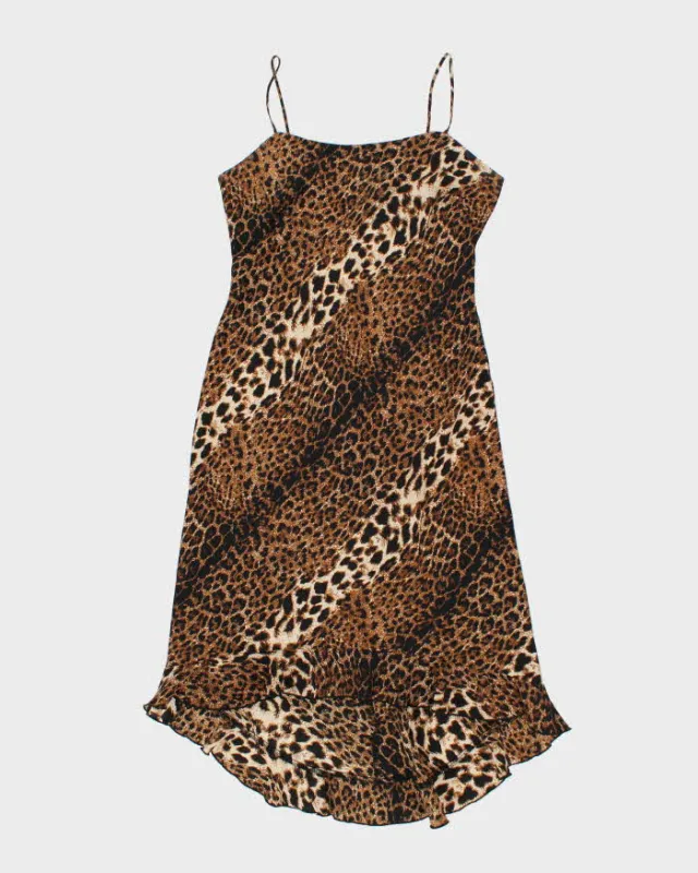 Vintage 90s Beechers Brook Leopard Print Dress - L sold by Rokit