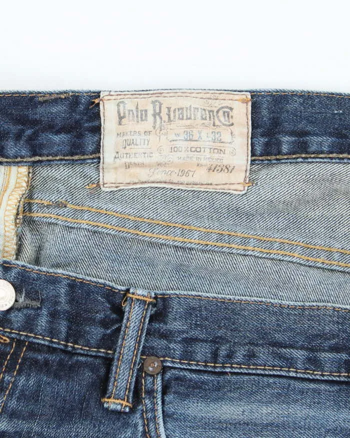 Vintage 2000's Ralph Lauren Polo Dark Wash Cut Off Denim Shorts - W36 L11 sold by Rokit product image thumbnail 5