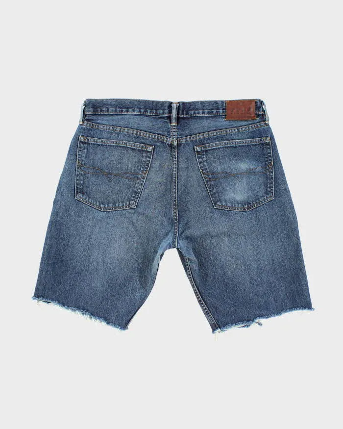 Vintage 2000's Ralph Lauren Polo Dark Wash Cut Off Denim Shorts - W36 L11 sold by Rokit product image thumbnail 2