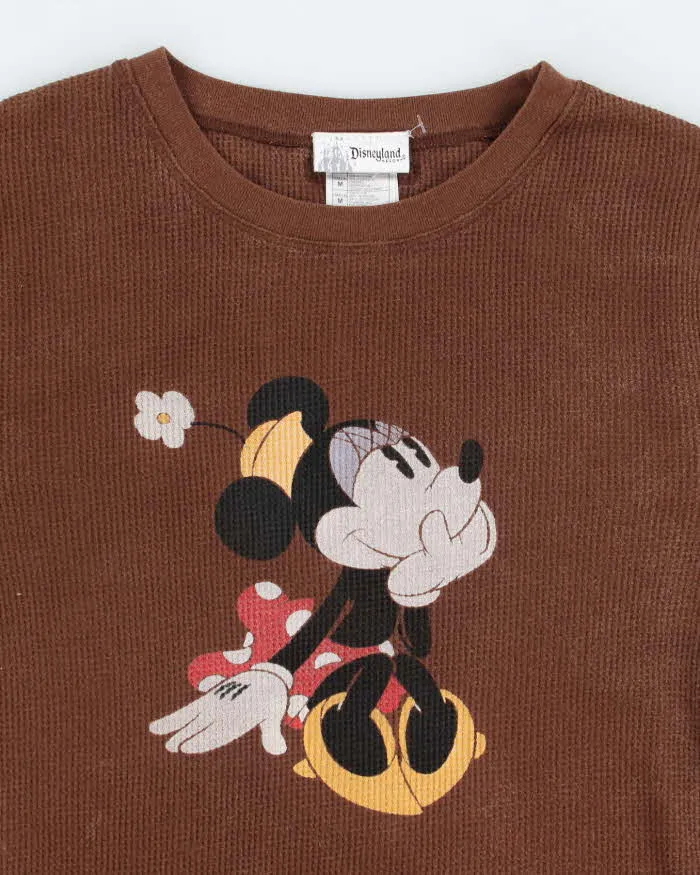 Vintage Y2K Women's Disney Minnie Mouse Waffle Long-sleeved T-Shirt - M sold by Rokit product image thumbnail 3