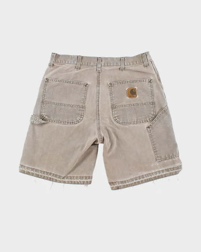Vintage 2000's Carhartt Brown Faded Carpenter Shorts - W32 L8 sold by Rokit product image thumbnail 2