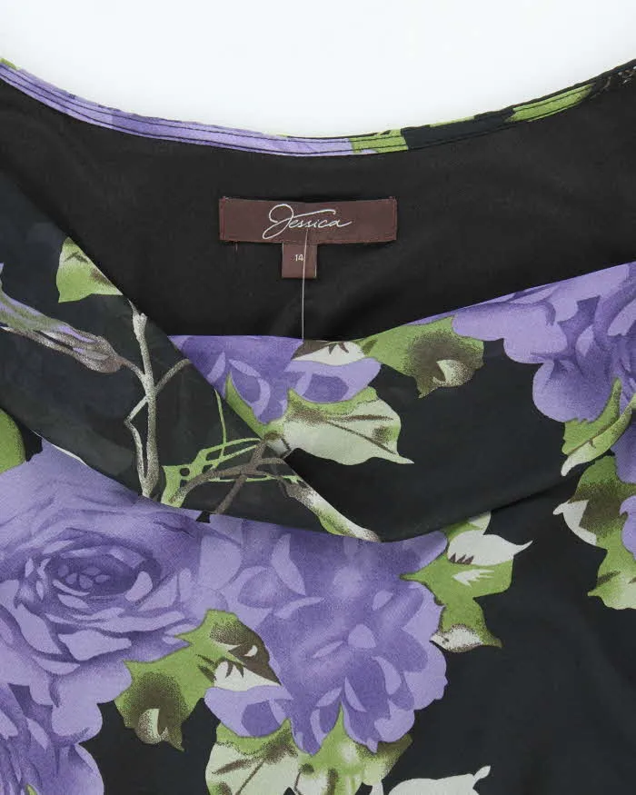 Vintage 90s Jessica Floral Flowy Dress - L sold by Rokit product image thumbnail 5