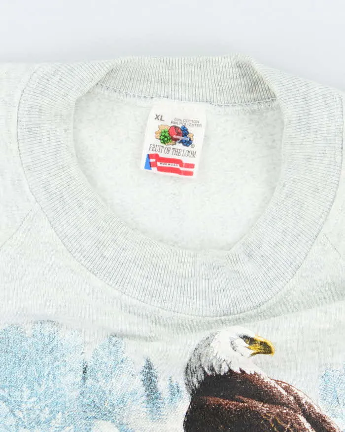 Vintage 90's Alaska Snow Eagle Graphic Sweatshirt - XL sold by Rokit product image thumbnail 5
