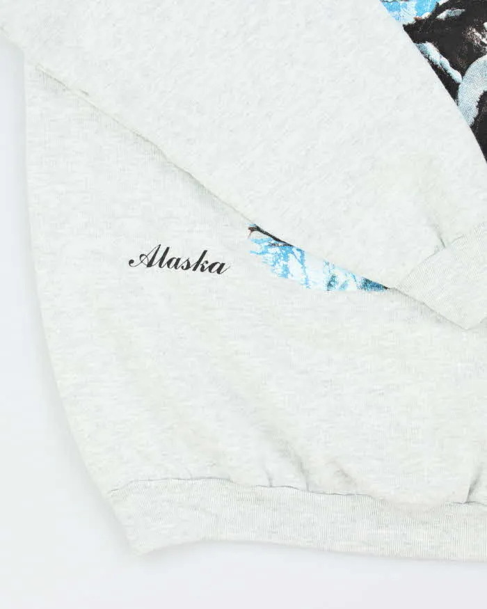 Vintage 90's Alaska Snow Eagle Graphic Sweatshirt - XL sold by Rokit product image thumbnail 4