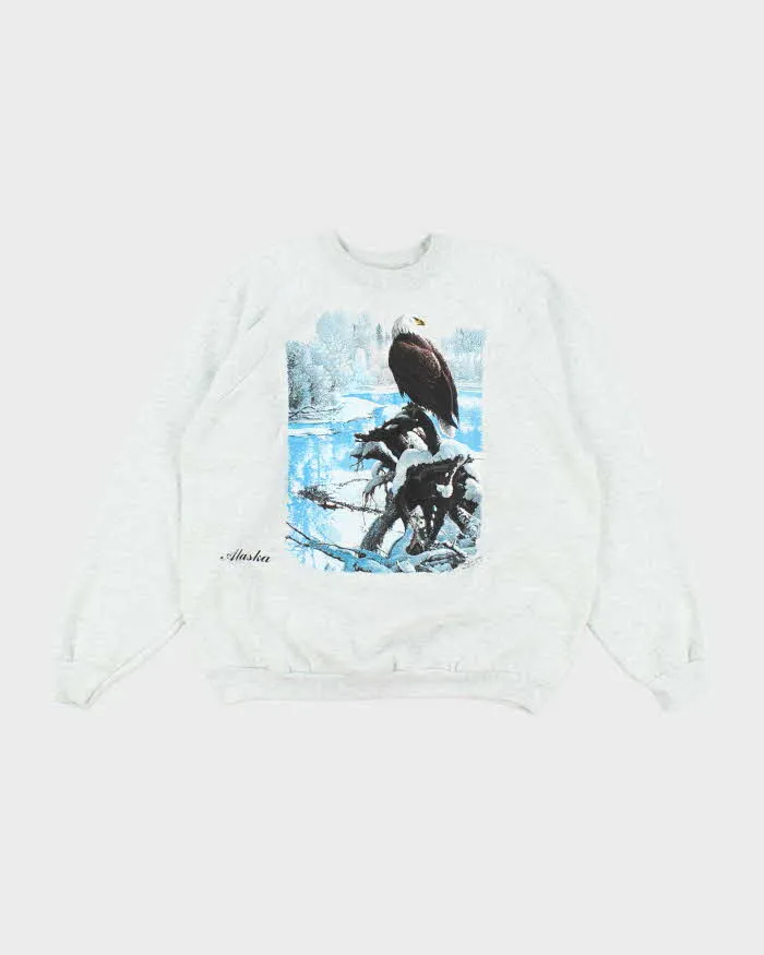 Vintage 90's Alaska Snow Eagle Graphic Sweatshirt - XL sold by Rokit