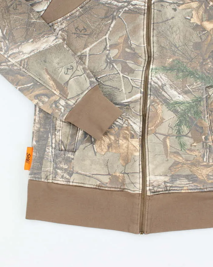 Vintage Y2K Women's She Outdoor Real Tree Camouflage Zip Up Hoodie - M sold by Rokit product image thumbnail 4