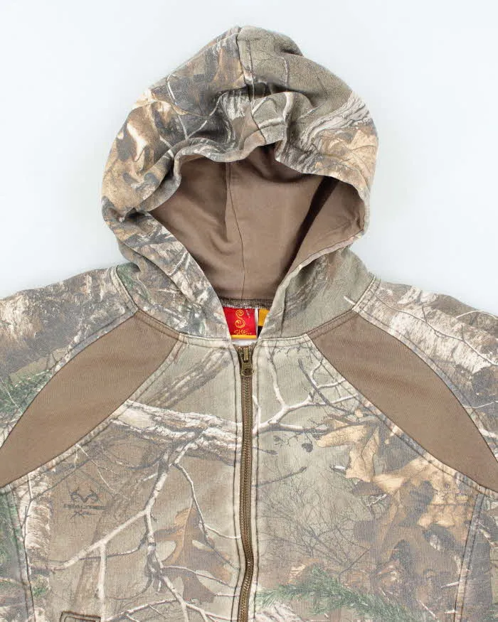 Vintage Y2K Women's She Outdoor Real Tree Camouflage Zip Up Hoodie - M sold by Rokit product image thumbnail 3