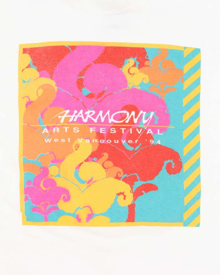 Vintage 90's Single Stitch Harmony Arts Festival Graphic T-Shirt - L sold by Rokit product image thumbnail 3
