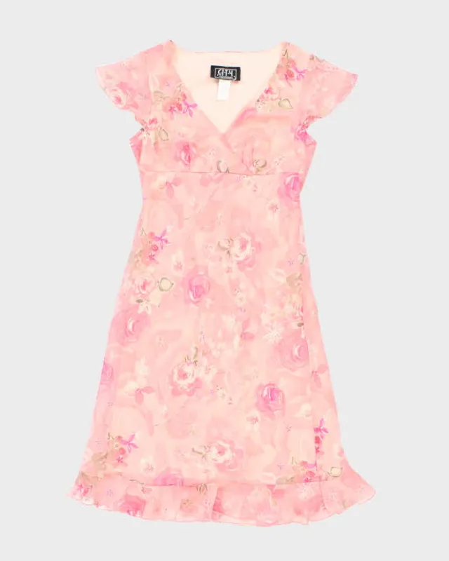 Vintage 90s City Triangles Floral Dress - S sold by Rokit