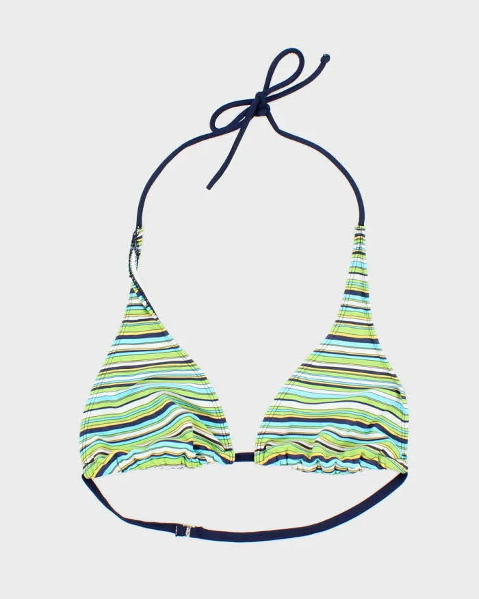 Vintage Y2k 00s Jantzen Ruby Stripey Bikini Top - M sold by Rokit