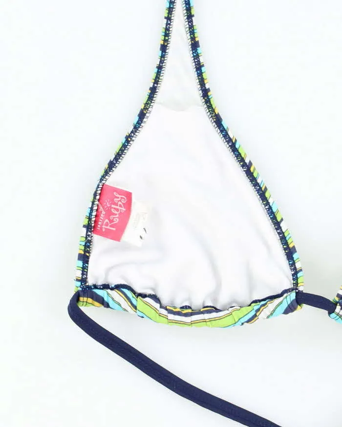 Vintage Y2k 00s Jantzen Ruby Stripey Bikini Top - M sold by Rokit product image thumbnail 3