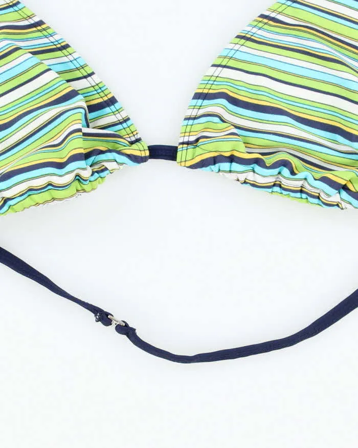 Vintage Y2k 00s Jantzen Ruby Stripey Bikini Top - M sold by Rokit product image thumbnail 5