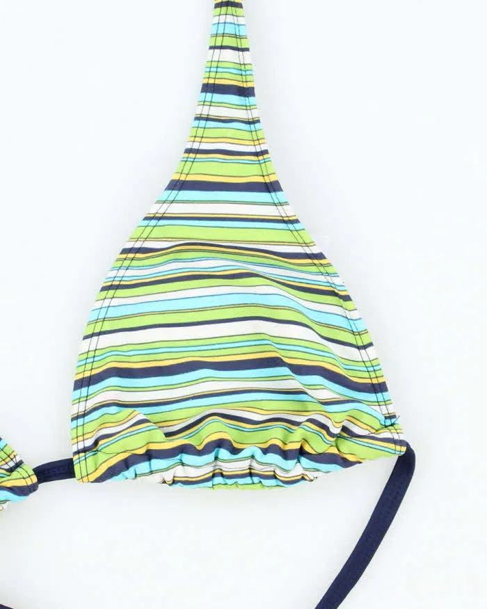 Vintage Y2k 00s Jantzen Ruby Stripey Bikini Top - M sold by Rokit product image thumbnail 4