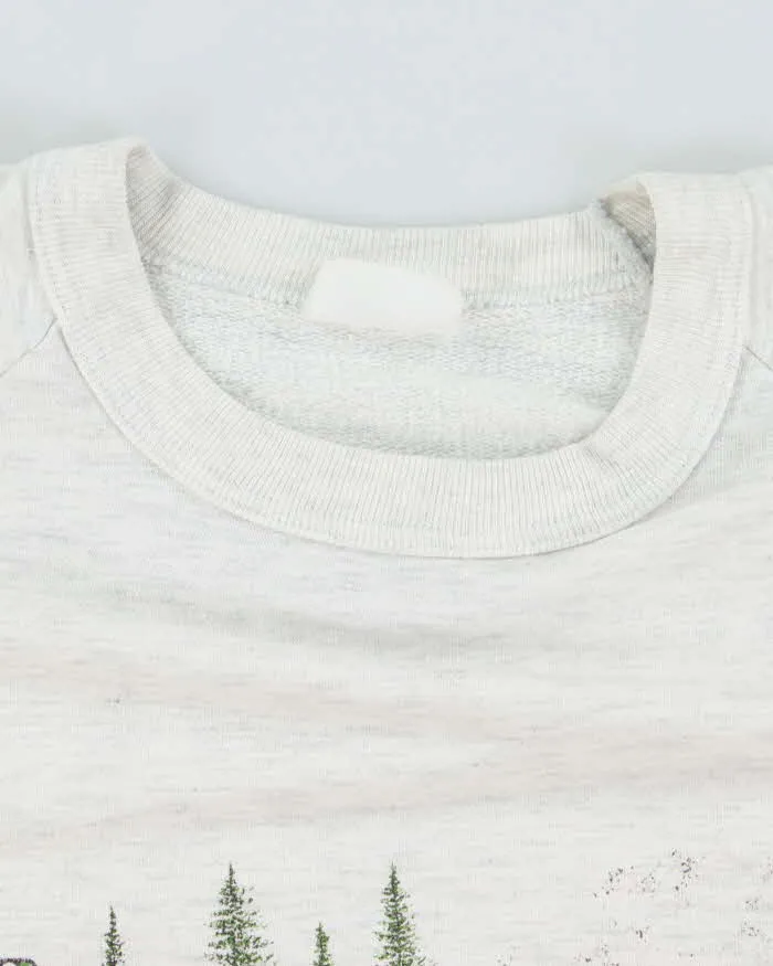 Vintage 90's Steam Train Graphic Print Sweatshirt - L sold by Rokit product image thumbnail 5