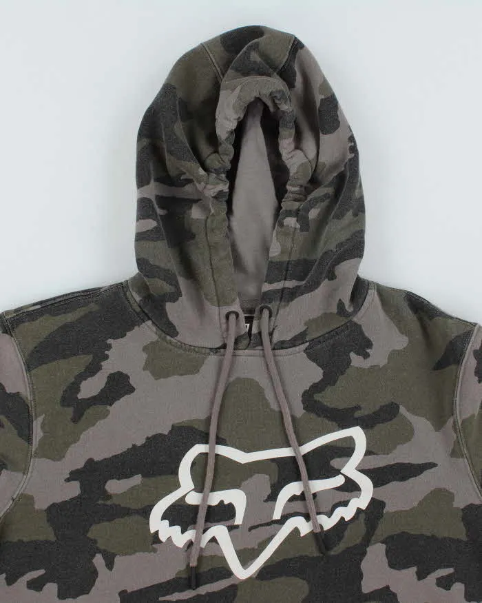 Vintage Y2K Fox Racing Camouflage Hoodie - L sold by Rokit product image thumbnail 3