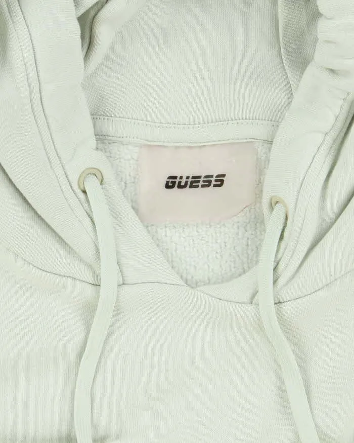 Vintage Y2K Women's Guess Spell Out Cropped Hoodie - M sold by Rokit product image thumbnail 5