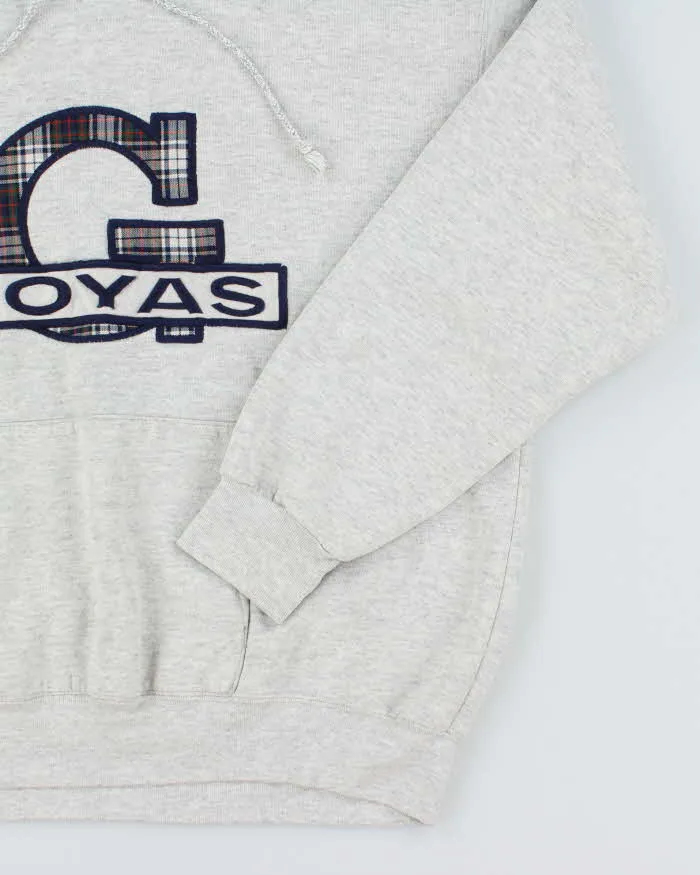 Vintage 90's Hoyas Tartan Print Oversized Hoodie - L sold by Rokit product image thumbnail 4