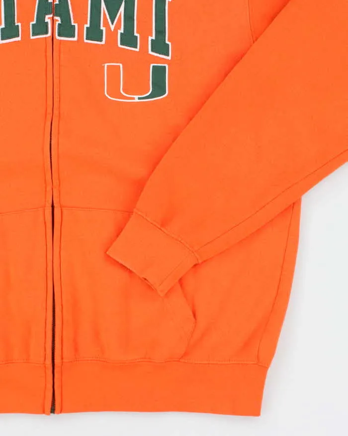 Vintage 2000's Miami Spell Out Zip Up Hoodie - L sold by Rokit product image thumbnail 4